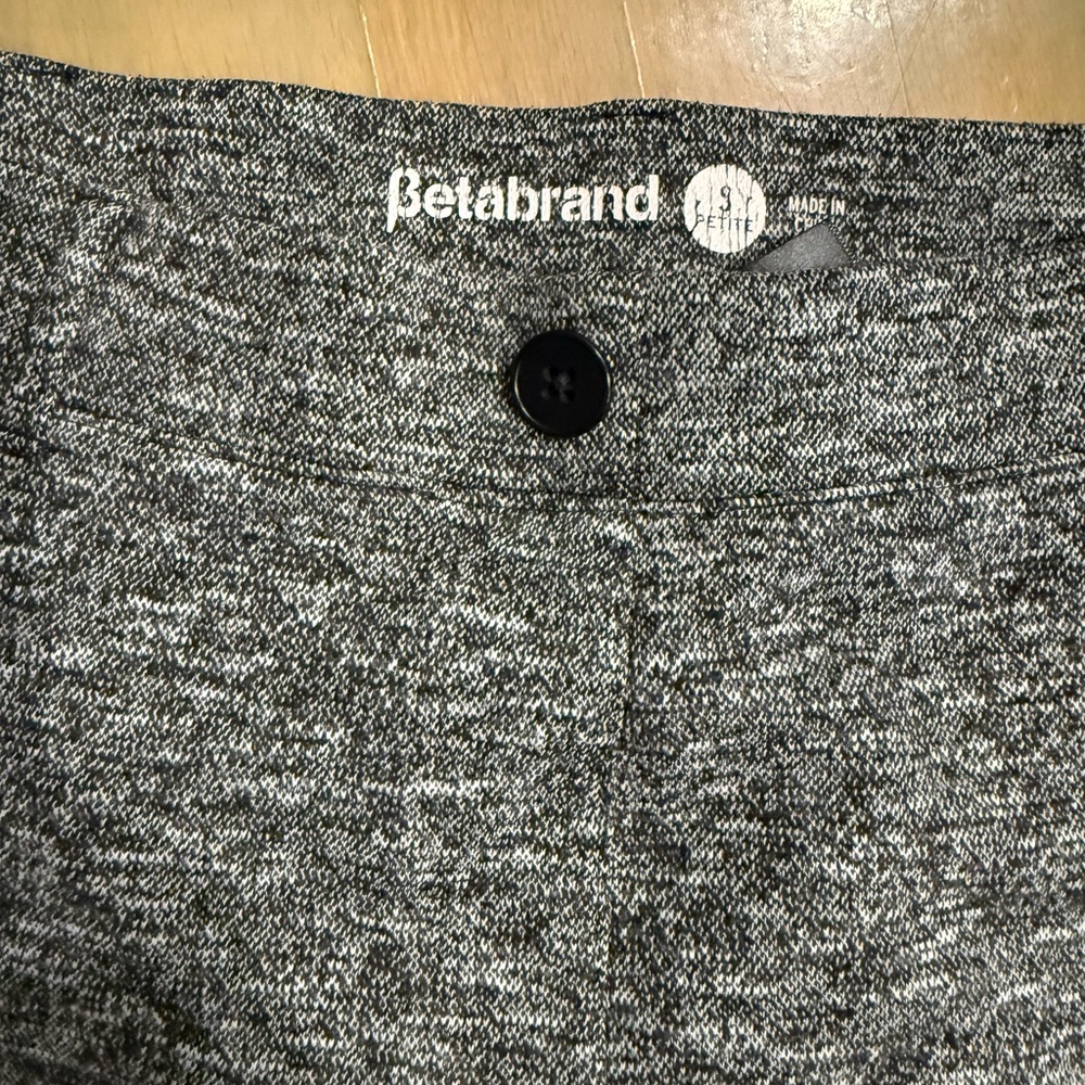 Betabrand Straight-Leg | Pebble Dress Pant Yoga Pants - Small Petite